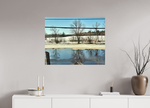 35 x 28″, Hahnemühle Fine Art Print Lines of Thaw