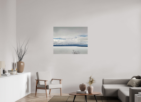 40 x 32″, Hahnemühle Fine Art Print Branch in White Silence
