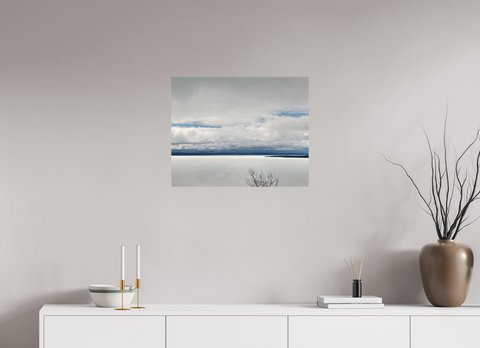 25 x 20″, Hahnemühle Fine Art Print Branch in White Silence