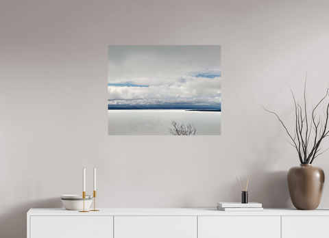 30 x 24″, Hahnemühle Fine Art Print Branch in White Silence